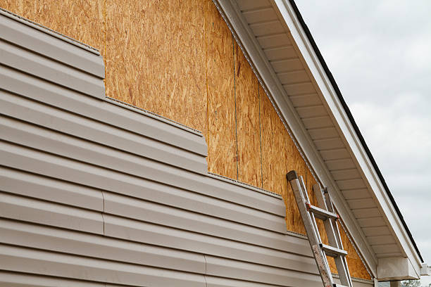 Professional Emergency Siding Repair technician working in Waterloo, IL